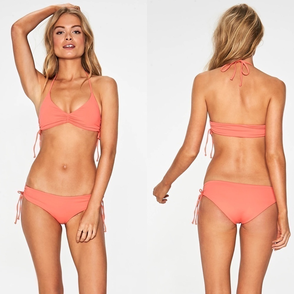 L*Space Gwen Halter Top & Ella Bikini Bottom Fruit Punch Size XS NWT